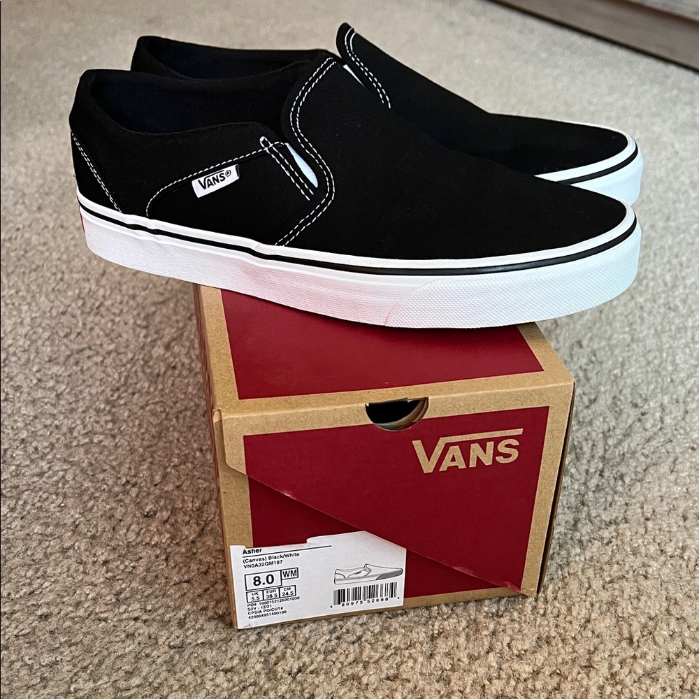 Vans Classic Slip-On- Black/White